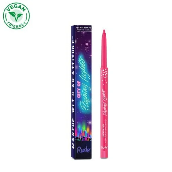 NEW Rude Cosmetics 6 Piece Set Of City Of Flashing Lights Neon Eyeliner - Picture 5 of 8